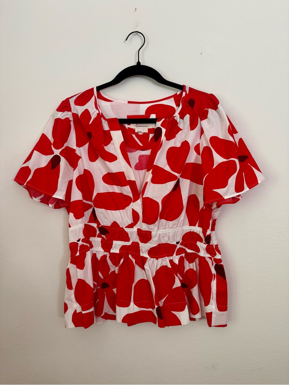 Marimeko + Anthropologie peplum top